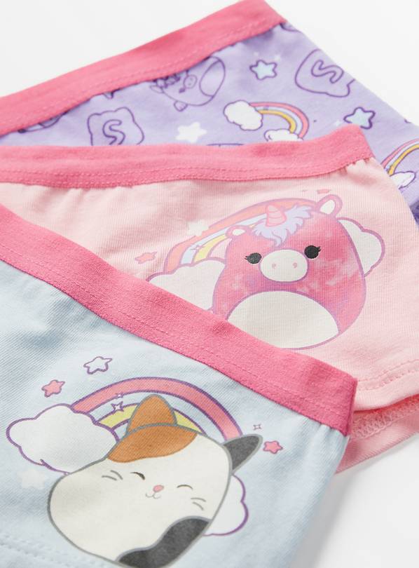 Buy Squishmallows Pastel Shorts Style Briefs 3 Pack 9 10 years